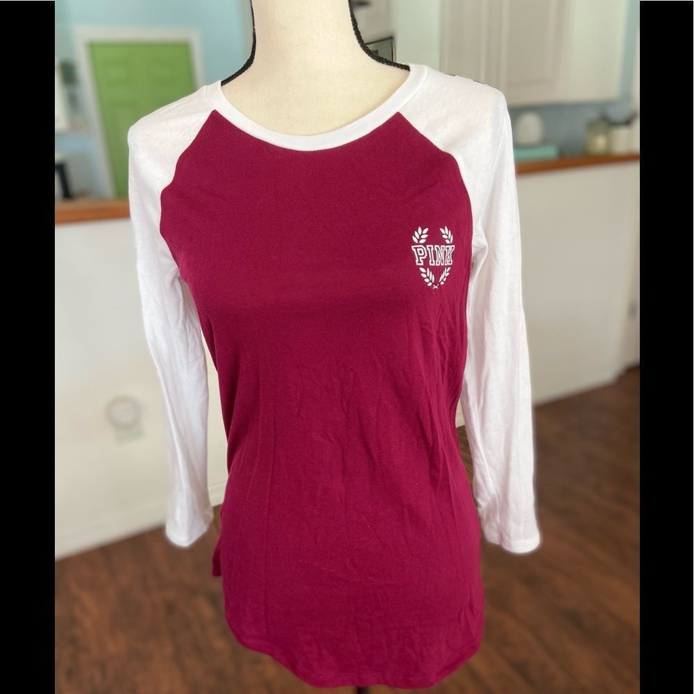 Pink Victoria Secret Raglan Style Top